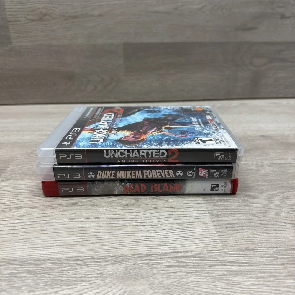 PlayStation 3 PS3 Game Lot: Uncharted 2, Duke Nukem Forever, Dead Island CIB